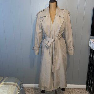 Vintage London Fog Trench Coat Size 10 Petite